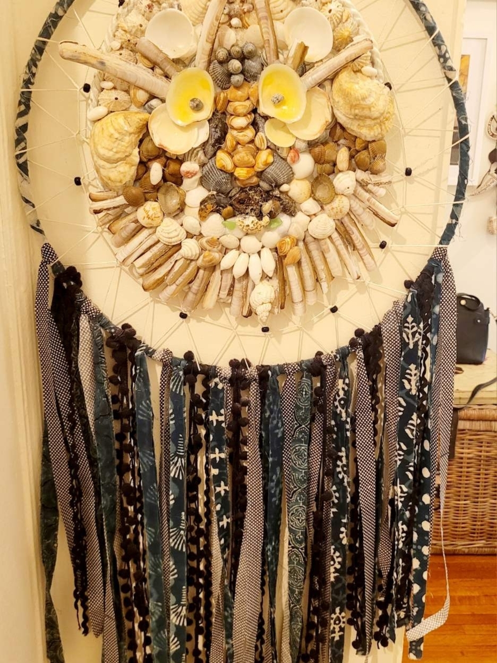 Handmade Seashell Wall Hanging Dreamcatcher